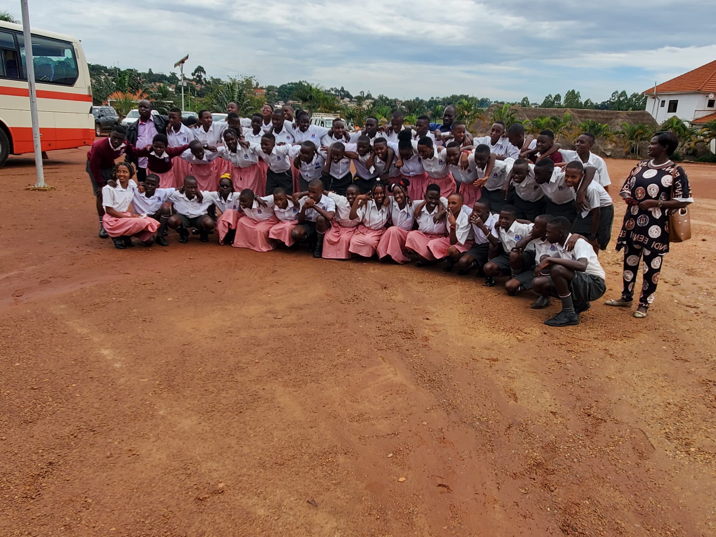 School community gathering and celebration with priests
